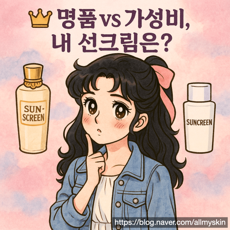  백화점 명품 선크림 vs 가성비 선크림, 내 피부를 위한 똑똑한 선택 가이드 (최신)