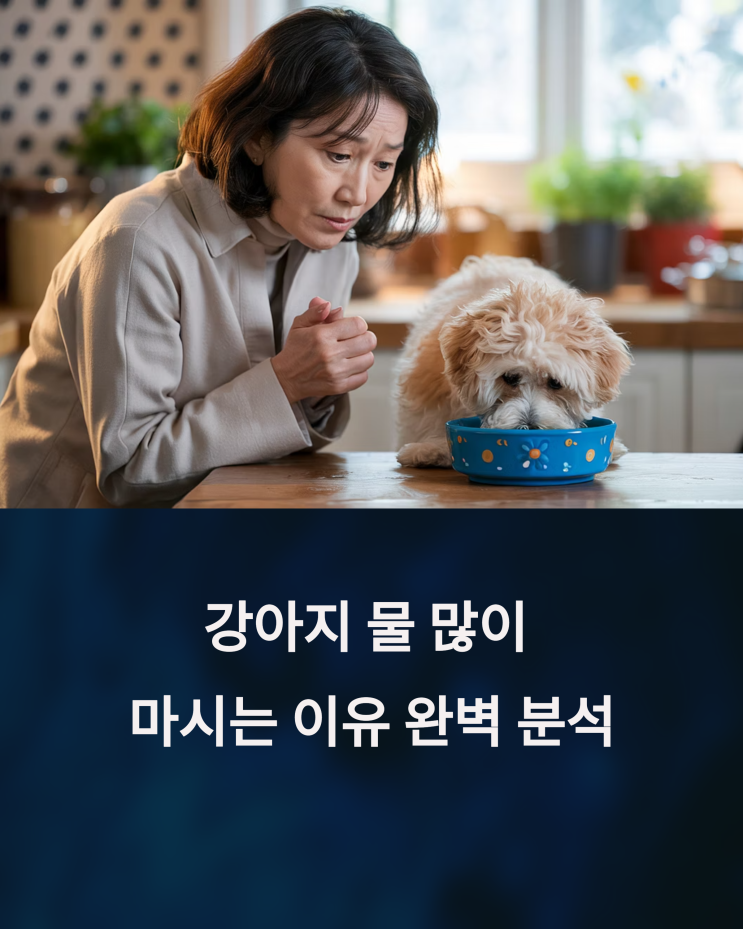  강아지 물 많이 마시는 이유 완벽 분석: 건강 신호일까? 문제 신호일까? [2025 최신 정보]