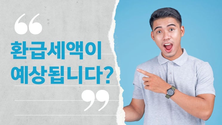  환급세액이 나왔어요?