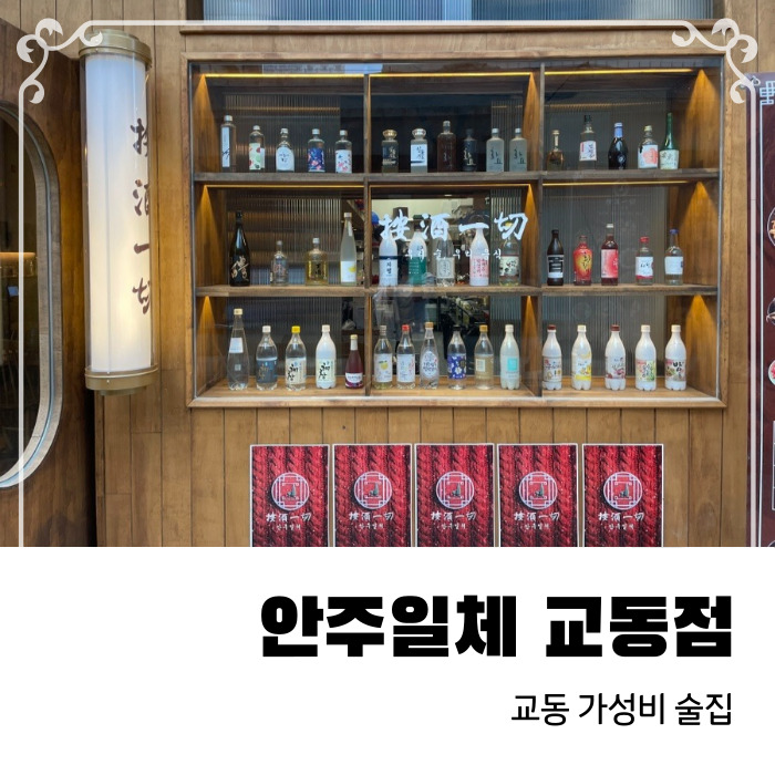  다양한 막걸리가 있는 교동 가성비 술집 안주일체 교동점