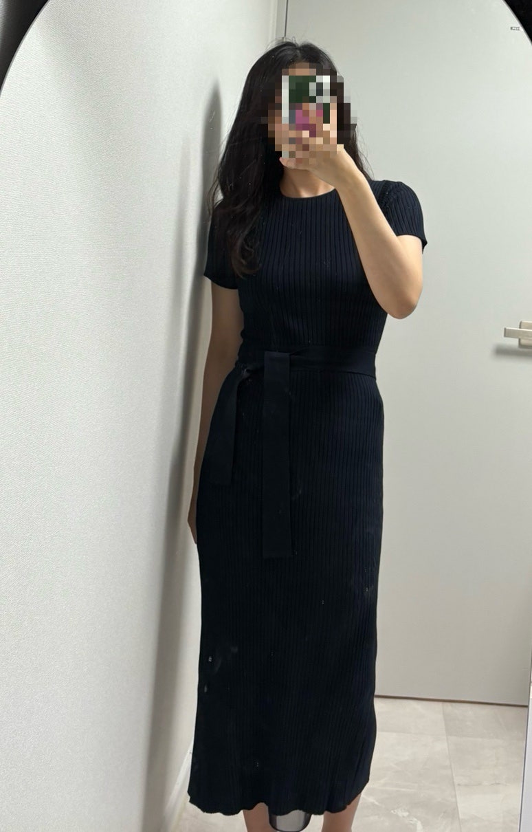 시에sie_ 에이프런 랩 니트 드레스(편하고 예쁜 니트원피스)