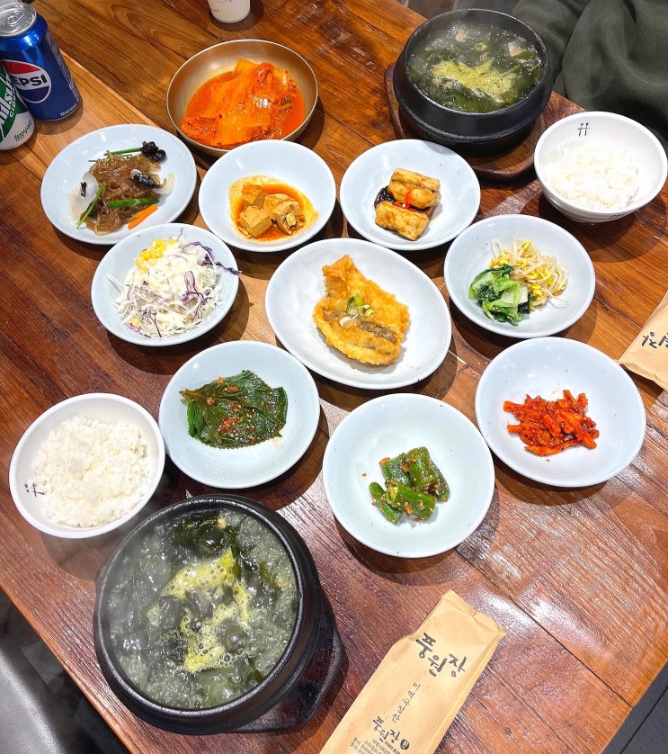  부산유명한식당 해운대 마린시티 풍원장 미역국정찬