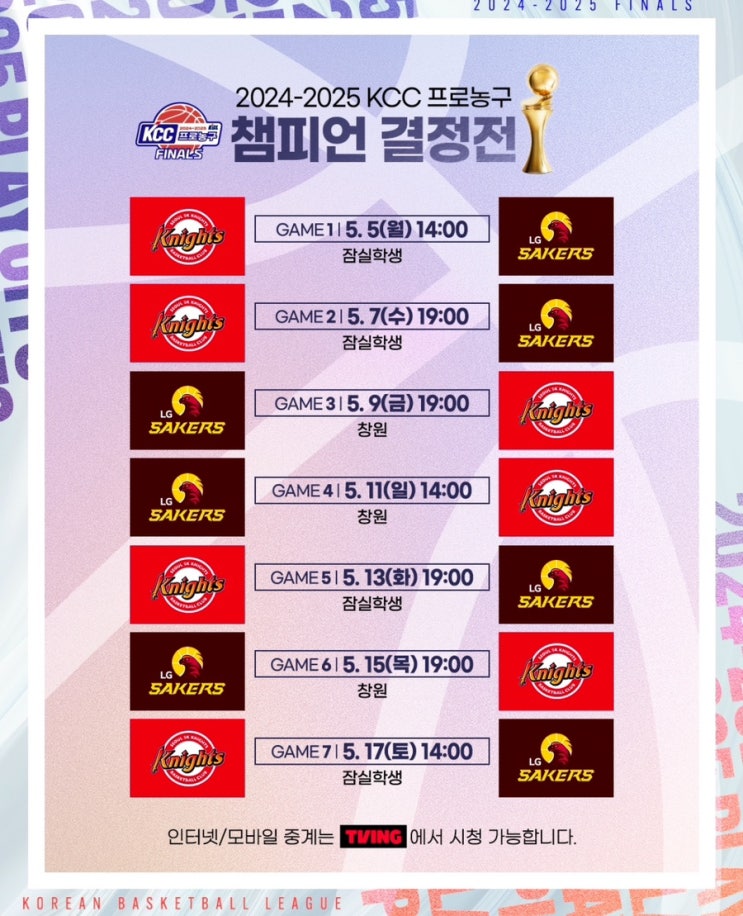 <b>프로농구</b> KBL 챔피언결정전 일정 및 티켓예매 날짜 <b>뷰잉파티</b>