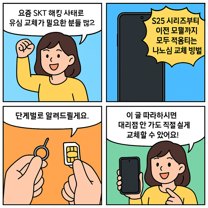 갤럭시 스마트폰 유심 교체 방법 총정리! SKT 사태로 유심 바꿔야 한다면 꼭 알아두세요