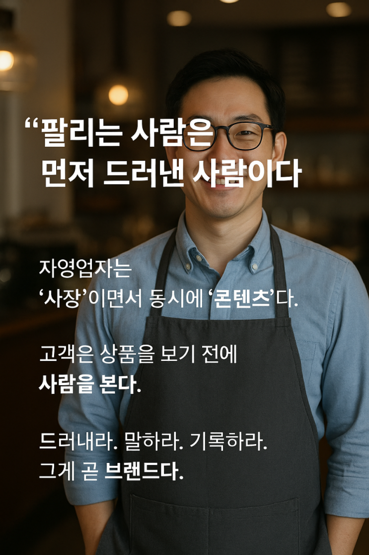  팔리는 자영업자는 왜 ‘자기 자신’을 먼저 드러낼까?