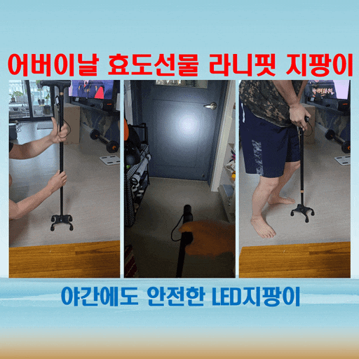  라니핏 노인 LED 지팡이 부모님 걸음에 안정감을