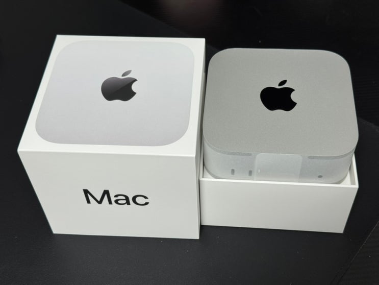 Apple Mac mini M4 애플 맥 미니 M4 개봉기 & 실 사용기 (+ 로지텍 MS KEYS mini, 삼성 32인치 모니터 연결) Apple Mac mini M4 애플 맥 미니 M4 개봉기 & 실 사용기 (+ 로지텍 MS KEYS mini, 삼성 32인치 모니터 연결)