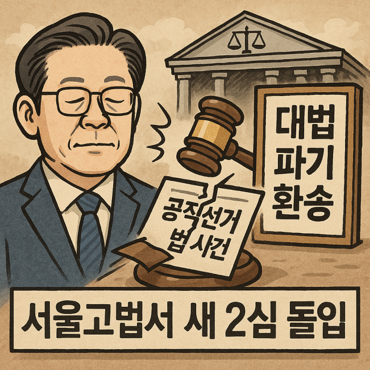  이재명 공직선거법 사건, 대법 파기환송! 서울고법서 새 2심 돌입
