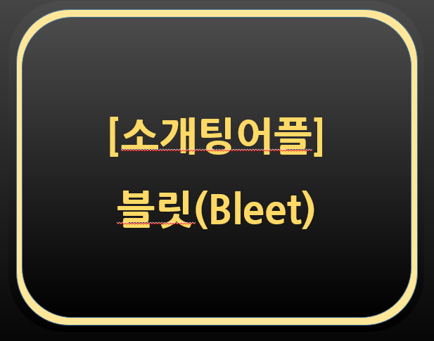  소개팅 어플 후기-블릿(Bleet)  초대코드 0WctpzPg