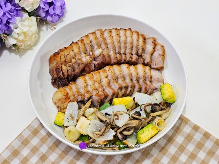 에어프라이어통삼겹살 통삼겹수육 맛있게 굽는 시간온도♪