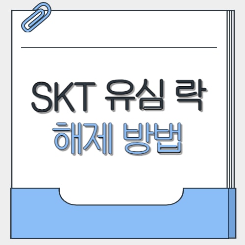  SKT 유심 락 해제 방법 푸는법
