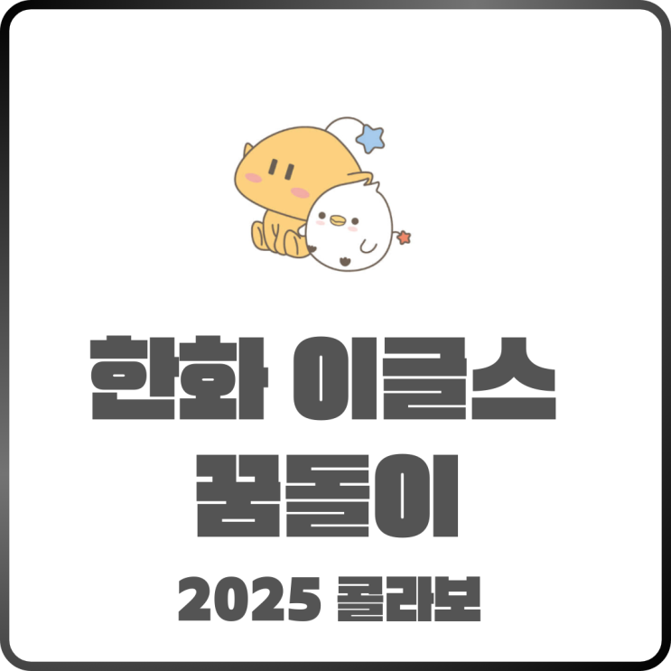  2025 한화이글스 x 꿈돌이 굿즈 출시 판매일정 부터 구입방법 Tip
