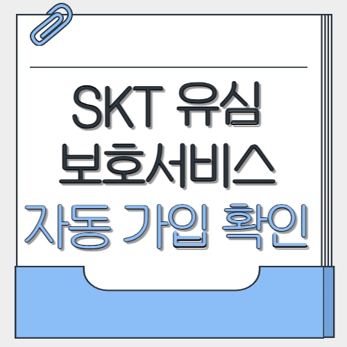  SKT 유심보호서비스 자동 가입 확인 로밍