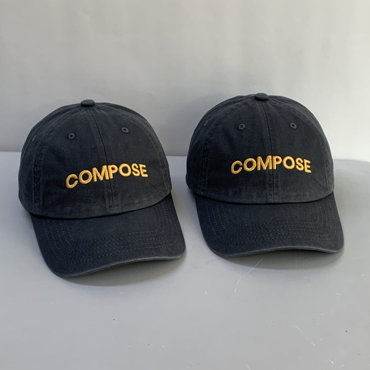  [커스텀 자수모자 제작] 감성적인 COMPOSE CAFE 모자 제작 후기 - 로고자수 퀄리티 주목!