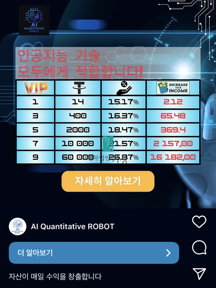  AI QUANTITATIVE ROBOT 사기 피해 내용 및 법적 대응 방안 안내