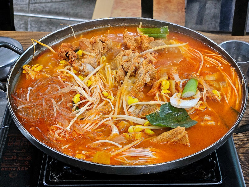 장수 장계 정성회관 갈비김치전골