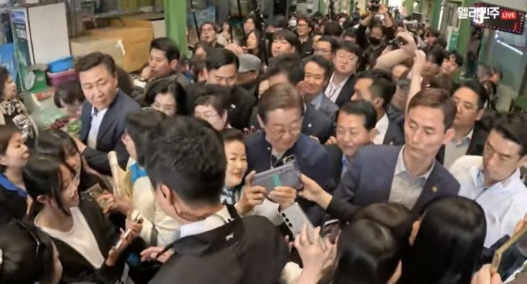 <b>이재명 대통령</b> 후보, <b>강원</b> 접경지역 <b>방문</b>