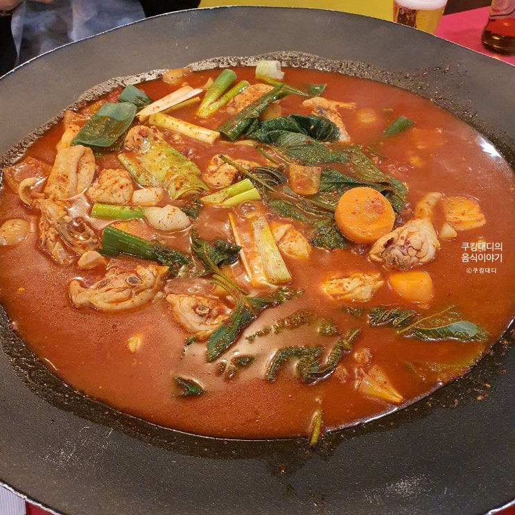  구리역 맛집 강남 닭한상 솥뚜껑 닭볶음탕 닭한마리 전문점 주차장 위치