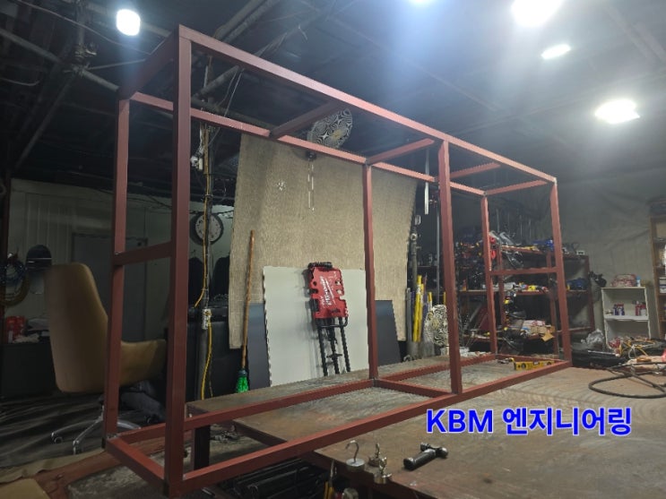  의정부공장 40×40 각파이프선반제작 창고맞춤선반제작 양주용접공장