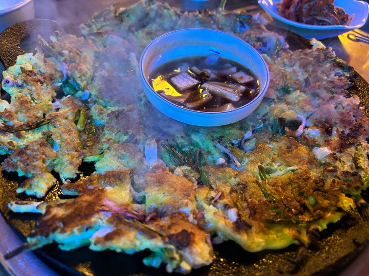  회기역 파전골목 6대 맛집 <온달파전> (해물파전, 해물떡볶이, 계란찜, 콘치즈, 도토리묵)