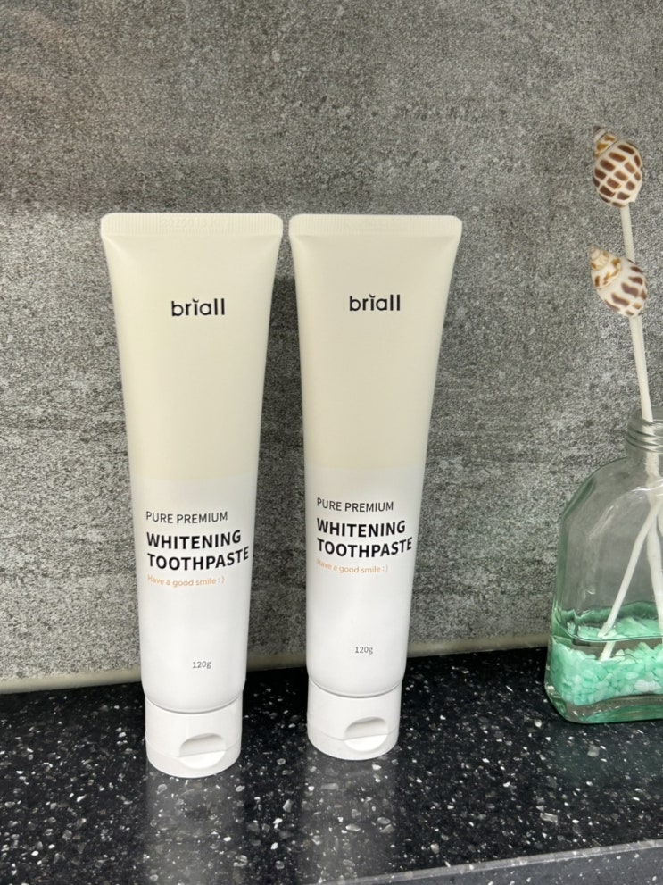  브리올 미백치약 | 커피 중독자의 누런이 탈출기! 패키지도 예쁘고, 효과도 굿