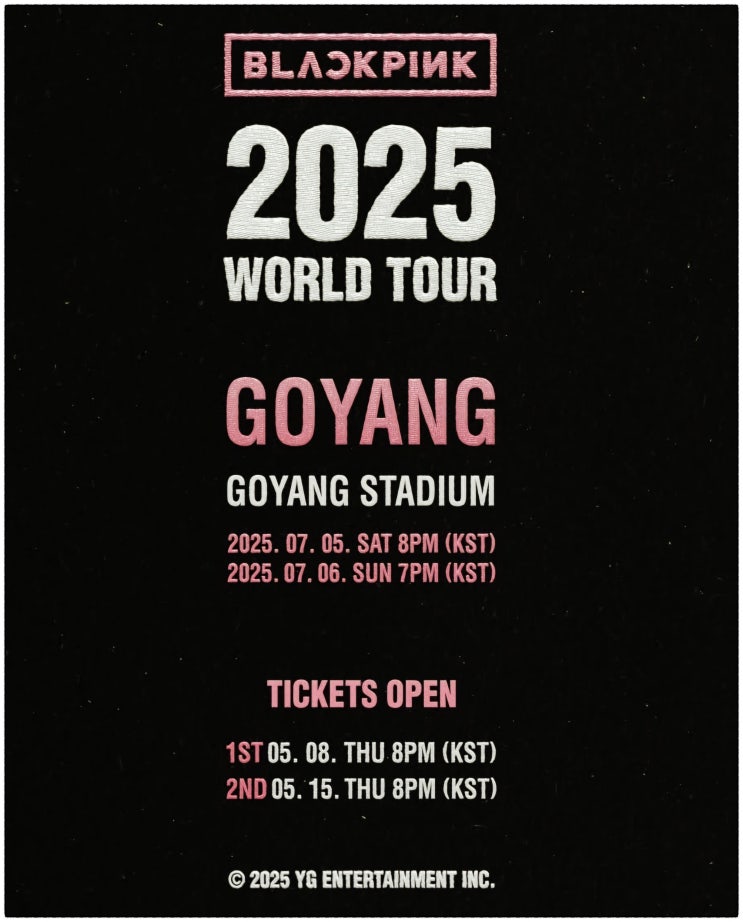 <b>블랙핑크</b> <b>콘서트</b> <b>고양</b> 《BLACKPINK 2025 WORLD TOUR IN... 