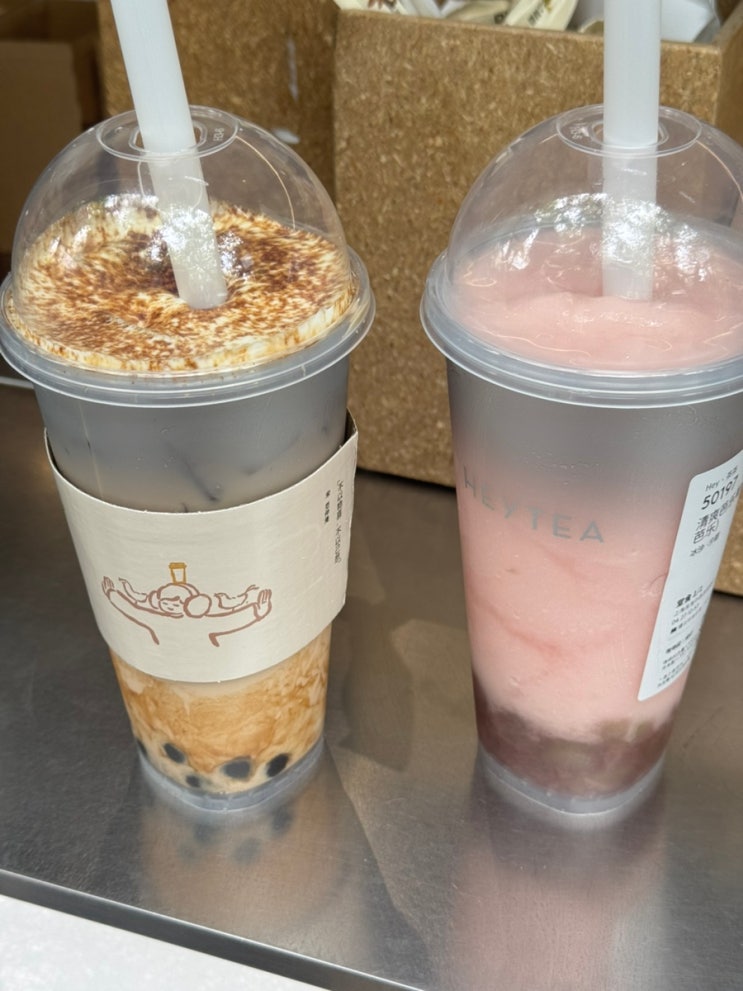 상하이카페 헤이티:존맛메뉴 추천 및 喜茶 위챗페이 주문방법 중국카페