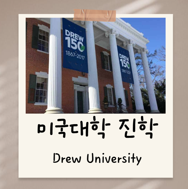 추천 Drew University 를 통해서 <b>아이비리그</b>대학 <b>진학</b> 하기