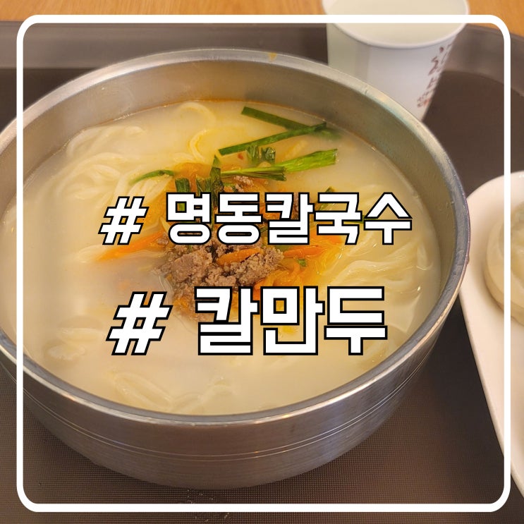 서초 점심 칼만두 맛집 사리곰탕 느낌 명동칼국수