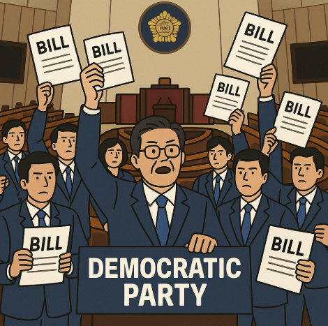 vs 입법쿠데타” 격돌… <b>이재명</b> 선거법 조항 삭제 <b>논란</b>