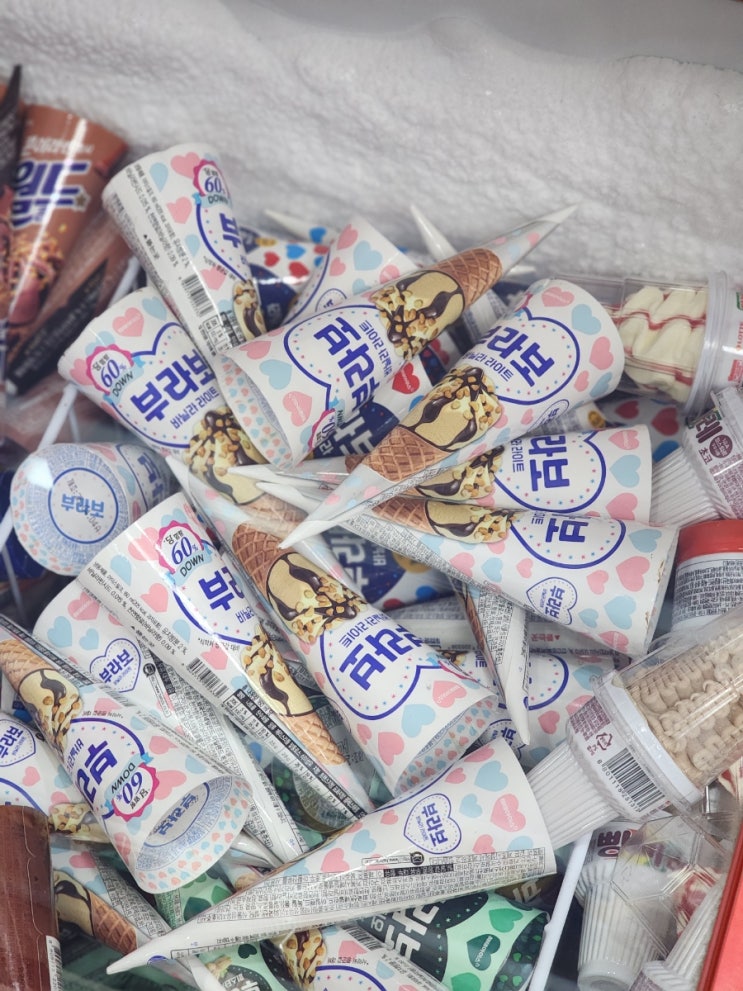  부라보콘 바닐라 라이트 해태아이스 아이스크림 신상