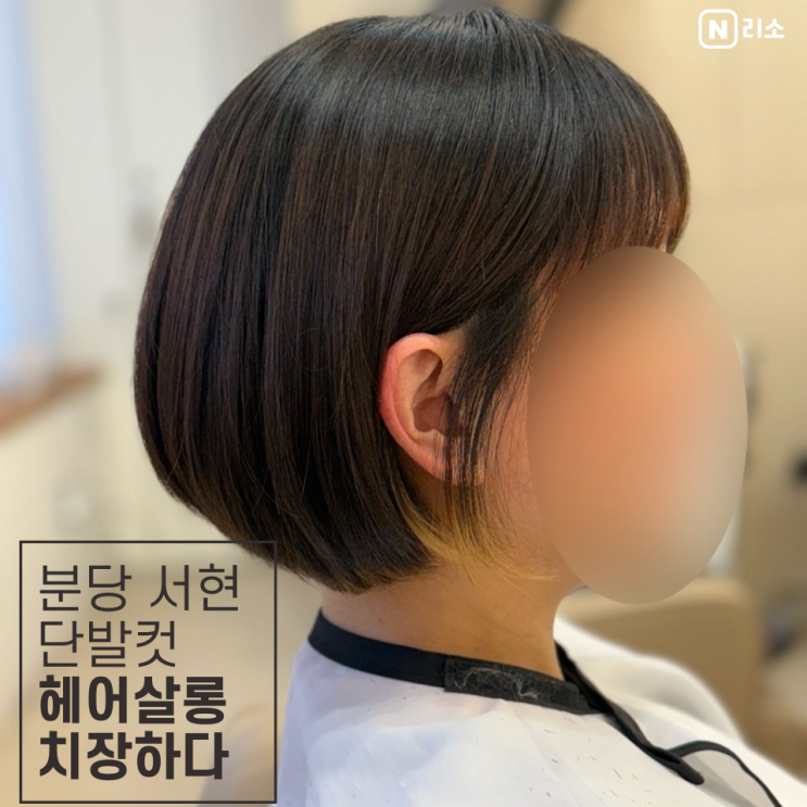  임산부 머리 분당 서현역 미용실 단발 컷 치장하다 하리 디자이너