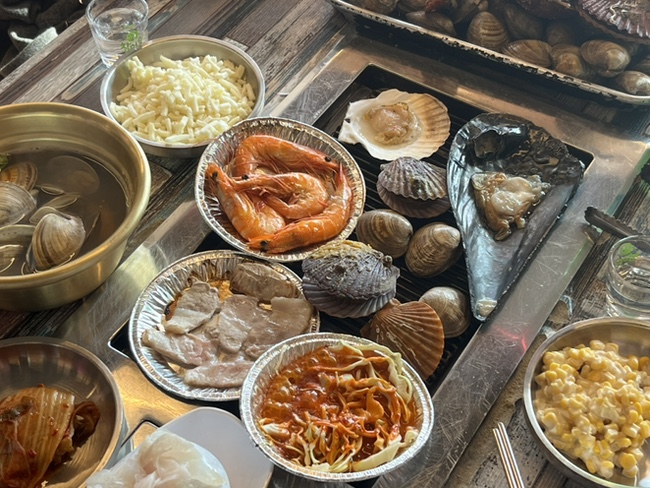  치즈무제한 대천조개구이맛집 산호횟집 보령여행