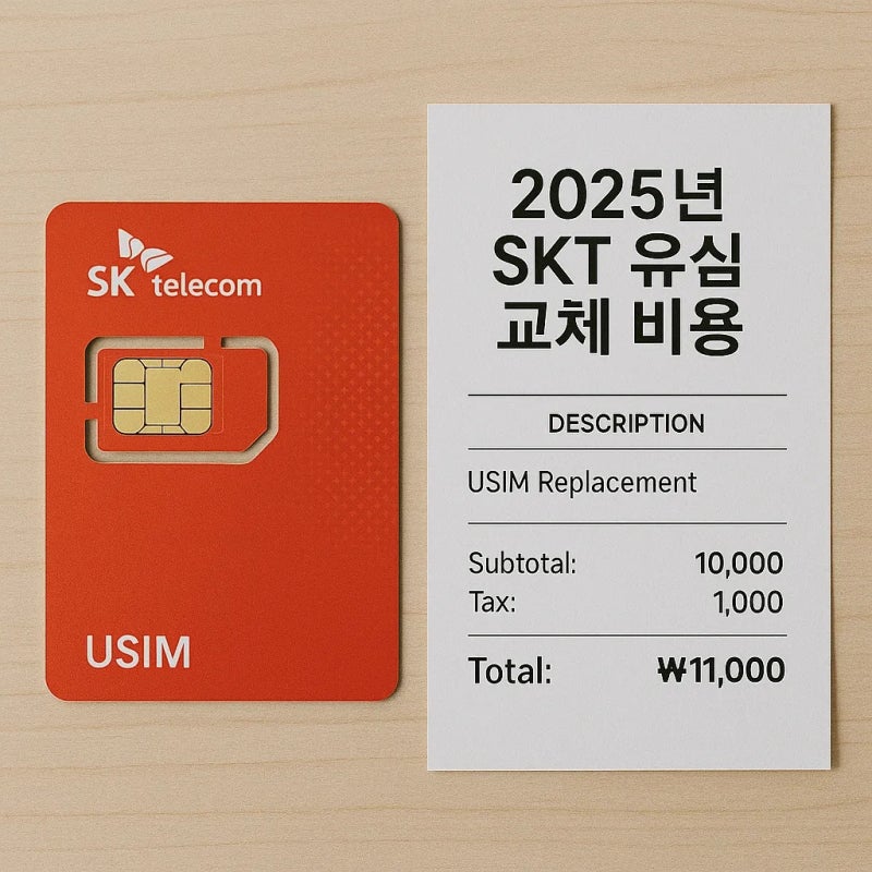 2025년 Skt유심교체비용 방법과 주의사항 총정리