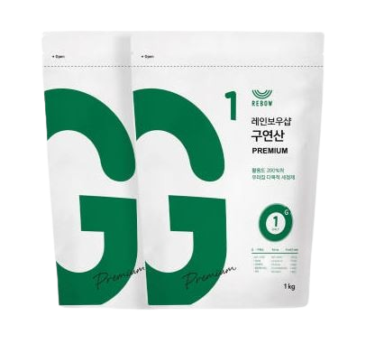  레인보우샵 구연산 프리미엄 1kg 2개입 총2kg