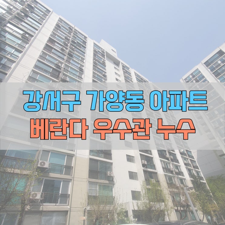  # 강서구 가양동(허준로) 강변아파트 우수관 누수 #