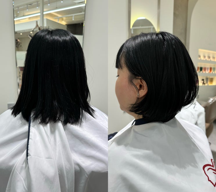  인천 단발레이어드 볼륨감 넘치는 단발볼륨펌 스타일 인하대 미용실 알팀헤어 용현점