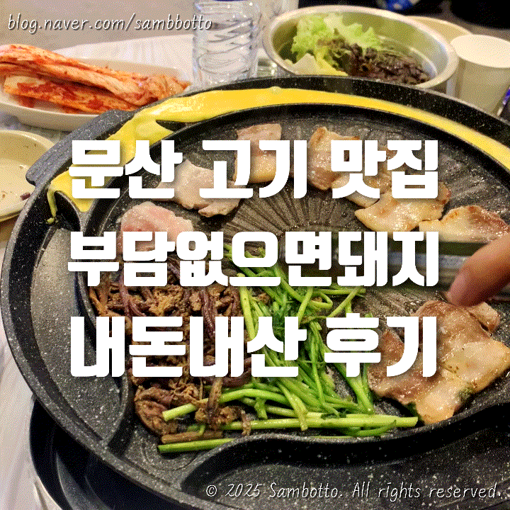  [내돈내산] 문산 당동리 냉삼 맛집 '부담없으면돼지' 솔직 후기 | 냉삼+된찌 조합 환상