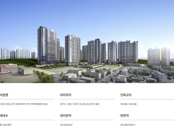  고양 더샵 포레나, 분양정보