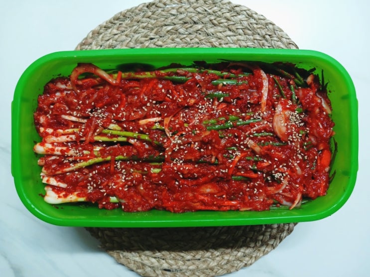  쪽파김치만들기 치악산쌍둥이농장 깐쪽파