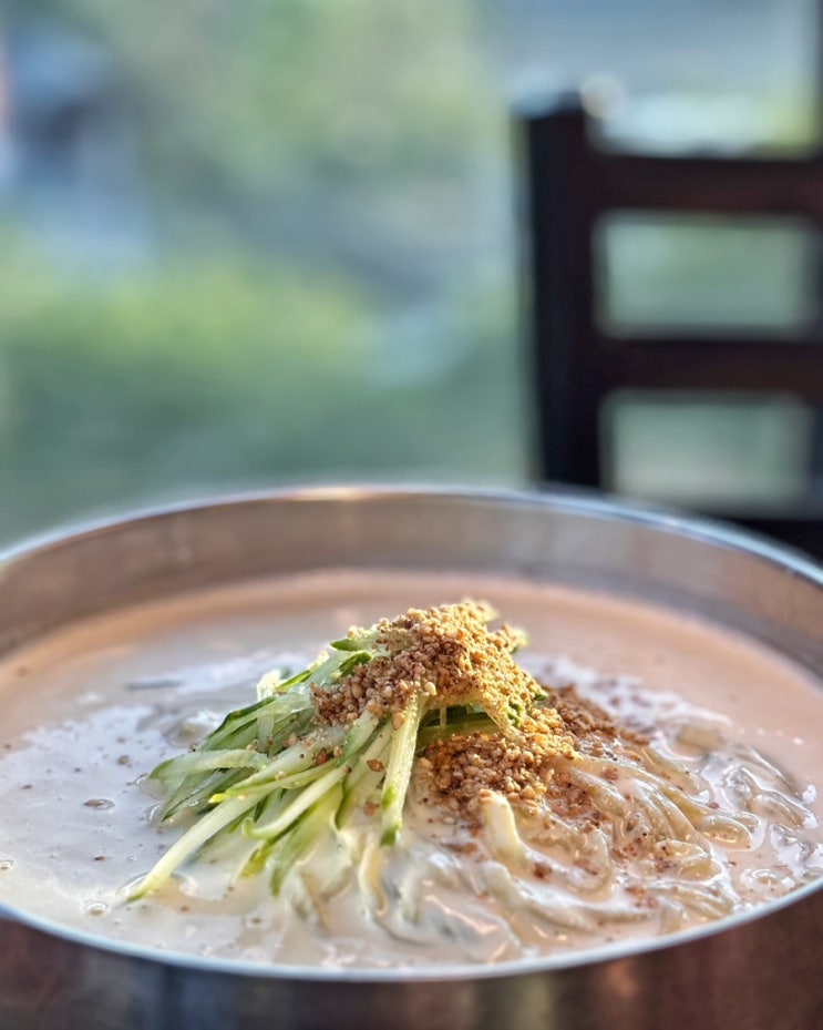  춘천 콩국수 맛집, 아침식사 가능 콩국수 비빔밥 재방문 착한가격업소 바다향기칼국수