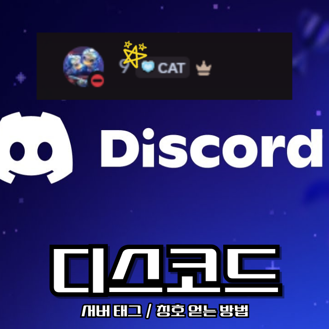  디스코드 서버 태그 칭호 얻는 방법