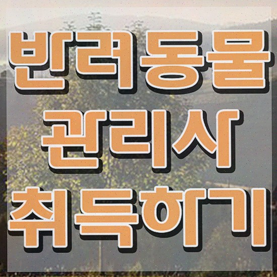  반려동물목욕관리사 , 반려동물관리사 응시자격 없이 합격한 팁