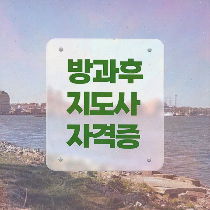  , 방과후지도사자격증 2주 만에 취득한 과정 체크