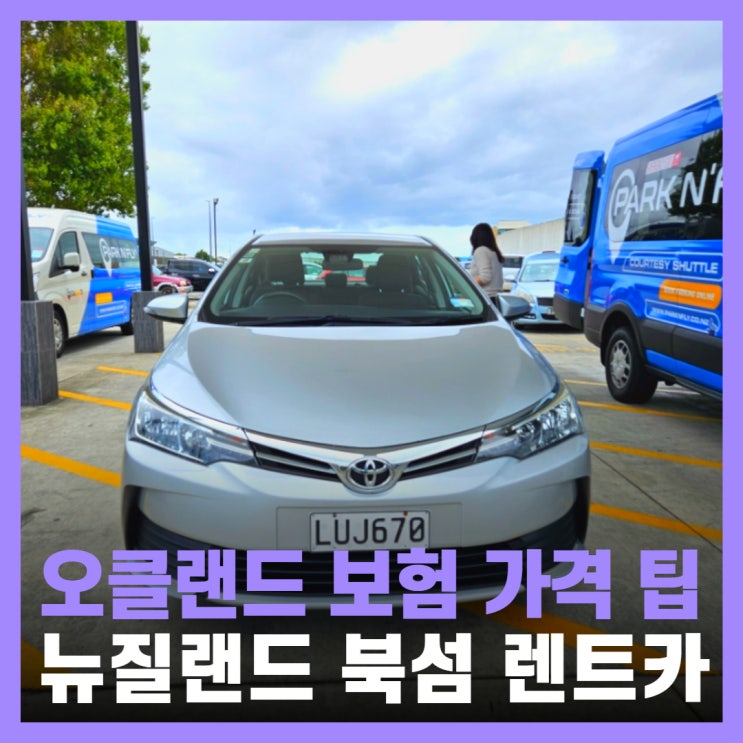  뉴질랜드 오클랜드 여행 북섬 렌트카 업체 비용 보험
