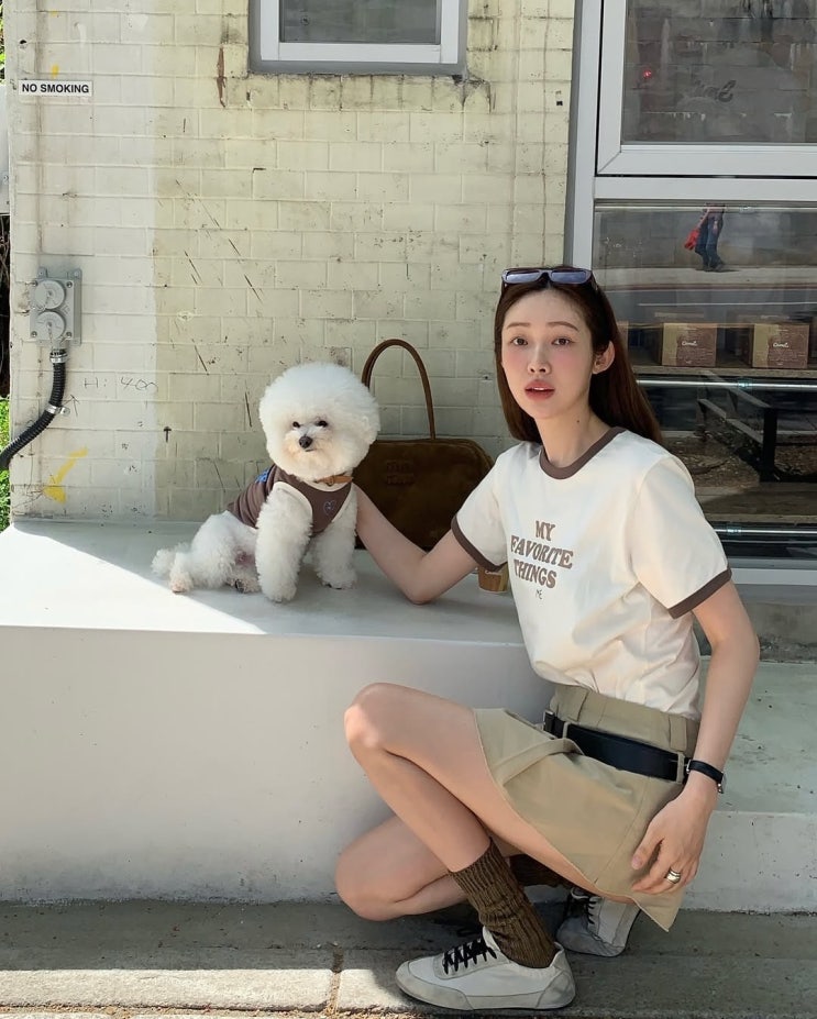  올 여름 트렌드 패션은 단연코! 링거티! 그 중에서도 휠라 신상 반팔 티셔츠 넘나 이쁘쥬? w. 차정원