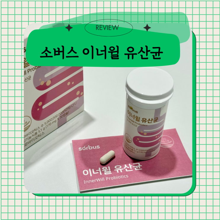  정주리유산균 소버스 이너윌 유산균, 꾸준히 먹어본 솔직후기