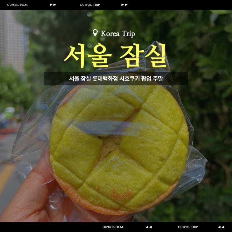  서울 잠실 롯데백화점 시호쿠키 팝업 주말