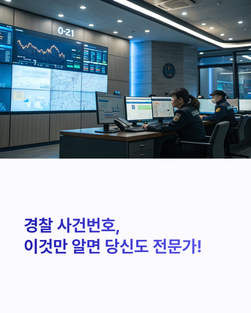경찰 사건번호 조회방법 및 주의사항 확인하기