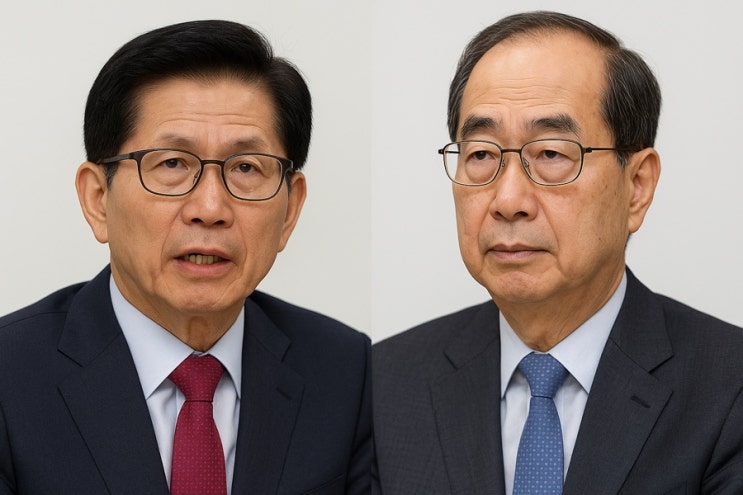 <b>김문수</b> 대표, 한덕수 전 총리 보수 진영 단일화 분석